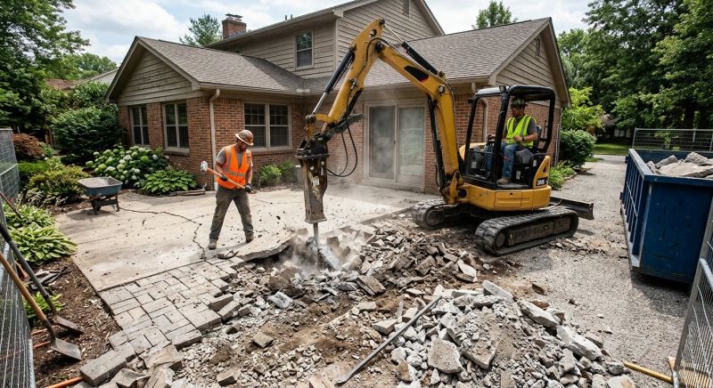 Patio Slab Demolition in Sacramento, CA